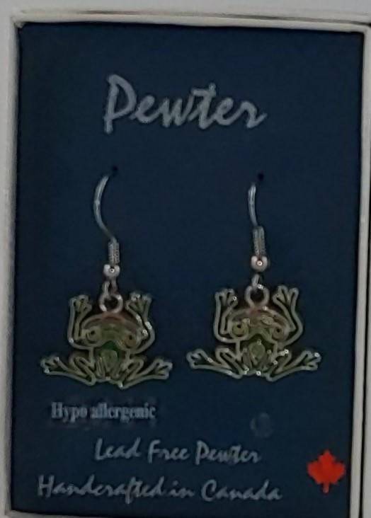 Handmade Frog Earings by Andy Everson