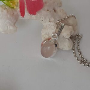 Stunning Rose Quartz Pendant in 92.5 Sterling Silver – Shop Now for Elegance and Quality!