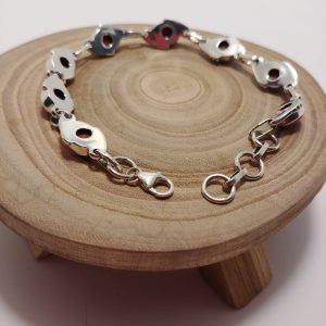 Unique 92.5 Sterling Silver Carnelian Bracelet – Bold & Distinctive Jewelry Piece